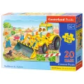 Castorland - Puzzle Maxi, Bulldozer In Action 20 Pcs 02139