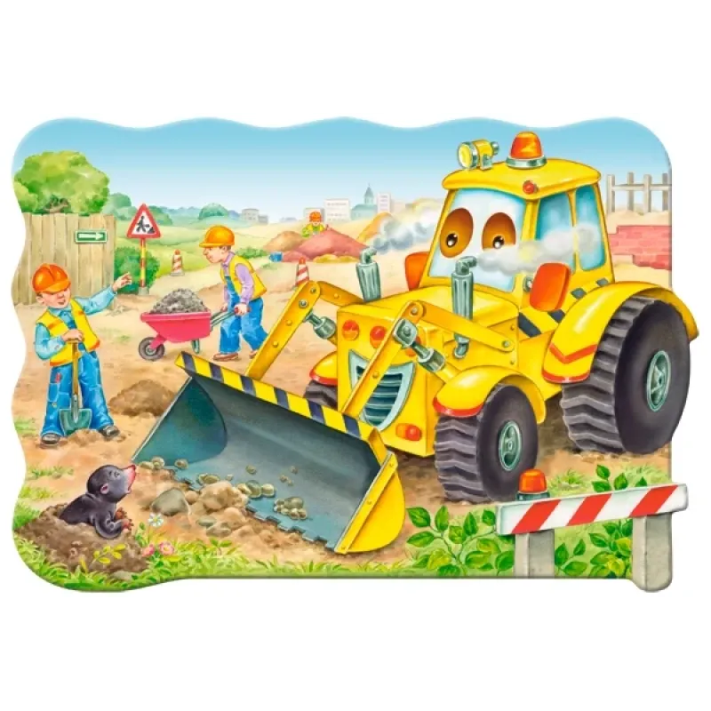 Castorland - Puzzle Maxi, Bulldozer In Action 20 Pcs 02139
