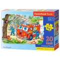 Castorland - Puzzle Maxi, Fire Brigade 20 Pcs 02146