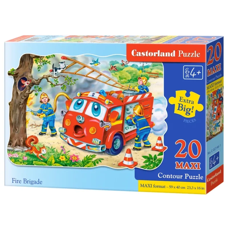 Castorland - Puzzle Maxi, Fire Brigade 20 Pcs 02146