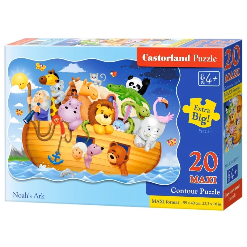 Castorland -  Puzzle Maxi, Noah's Ark 20 Pcs C-02245-1