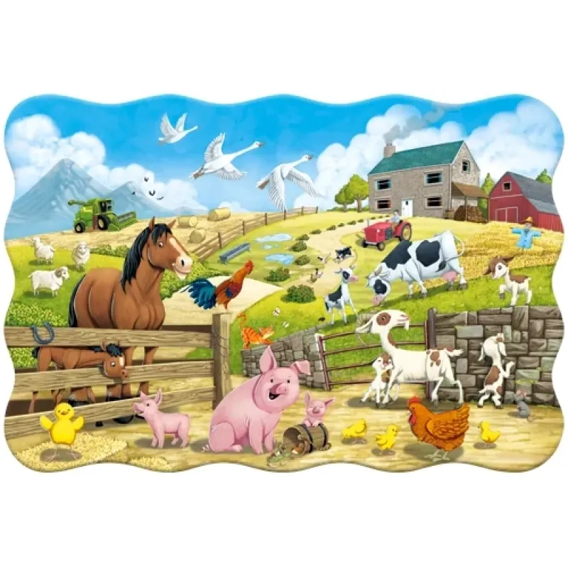 Castorland - Puzzle Maxi, Animals On The Farm 20 Pcs 02429