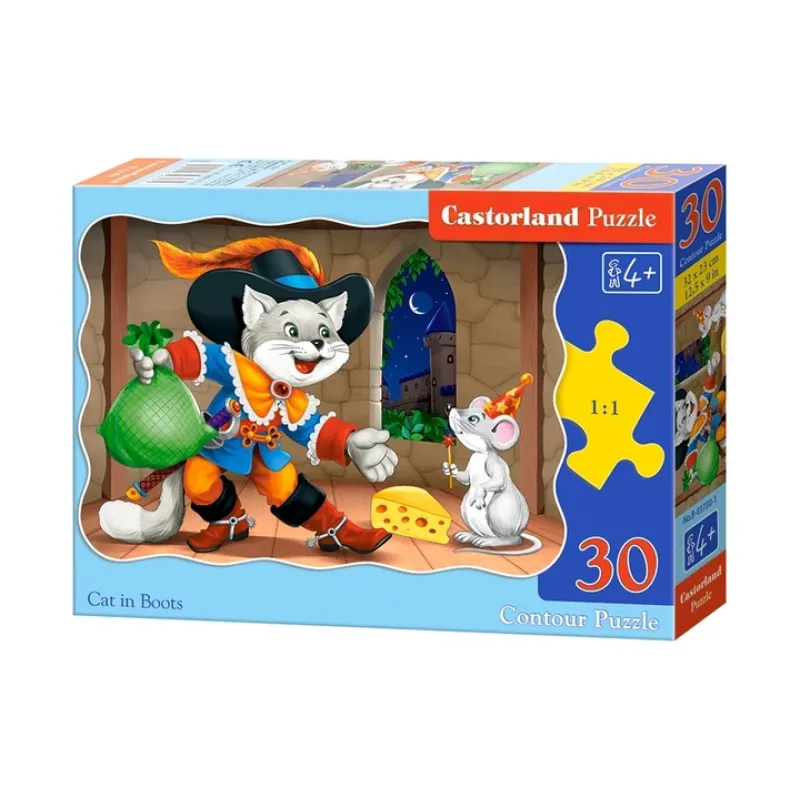 Castorland - Puzzle Cat In Boots 30 Pcs 03730
