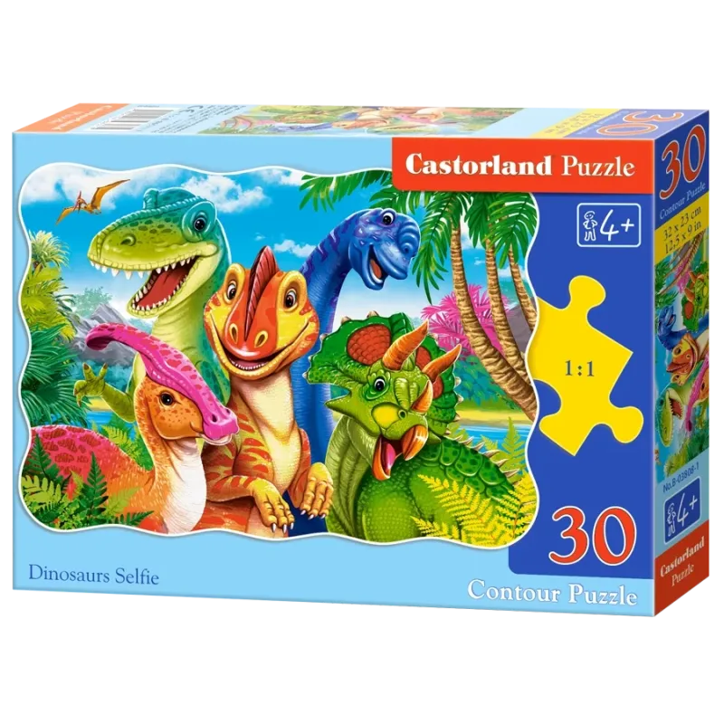 Castorland -  Puzzle Dinosaurs Selfie 30 Pcs 03808