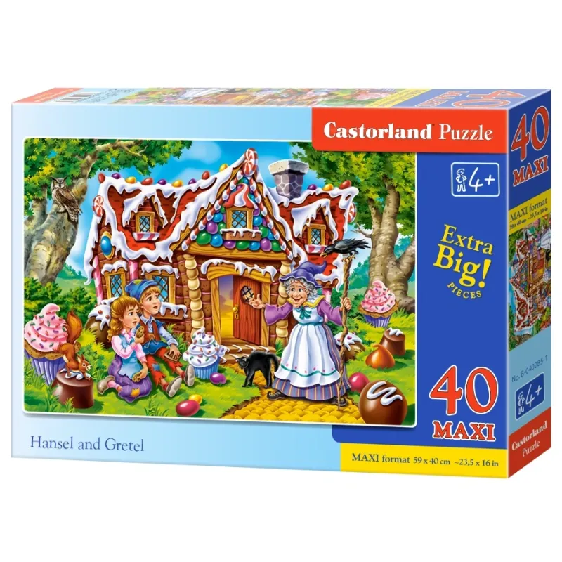 Castorland - Puzzle Maxi, Hansel And Gretel 40 Pcs 40285