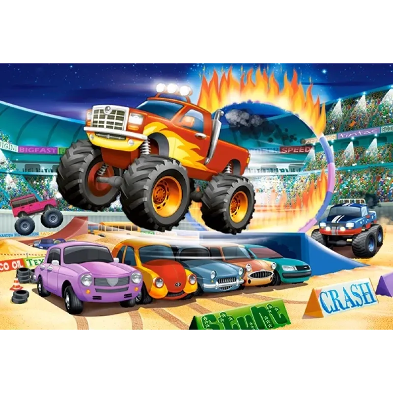 Castorland - Puzzle Maxi, Jumping Monster Truck 40 Pcs 040308