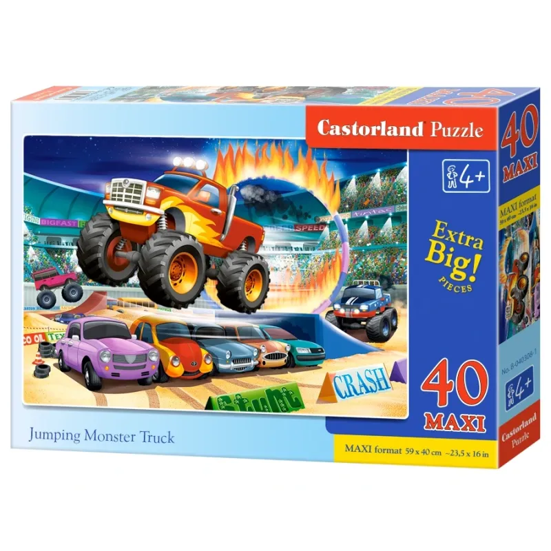 Castorland - Puzzle Maxi, Jumping Monster Truck 40 Pcs 040308