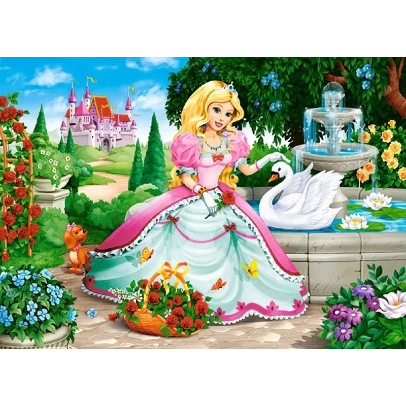 Castorland - Puzzle, Princess With Swan 60 Pcs 66056