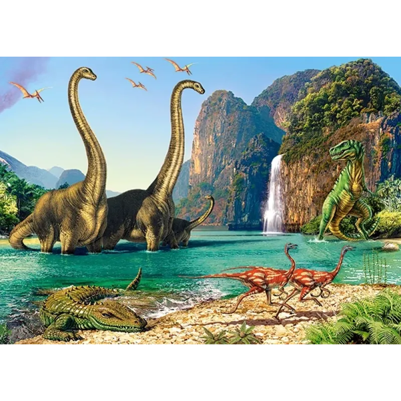 Castorland - Puzzle In the Dinosaurs World 60 Pcs 06922