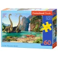 Castorland - Puzzle In the Dinosaurs World 60 Pcs 06922 Castorland - Puzzle In the Dinosaurs World 60 Pcs 06922