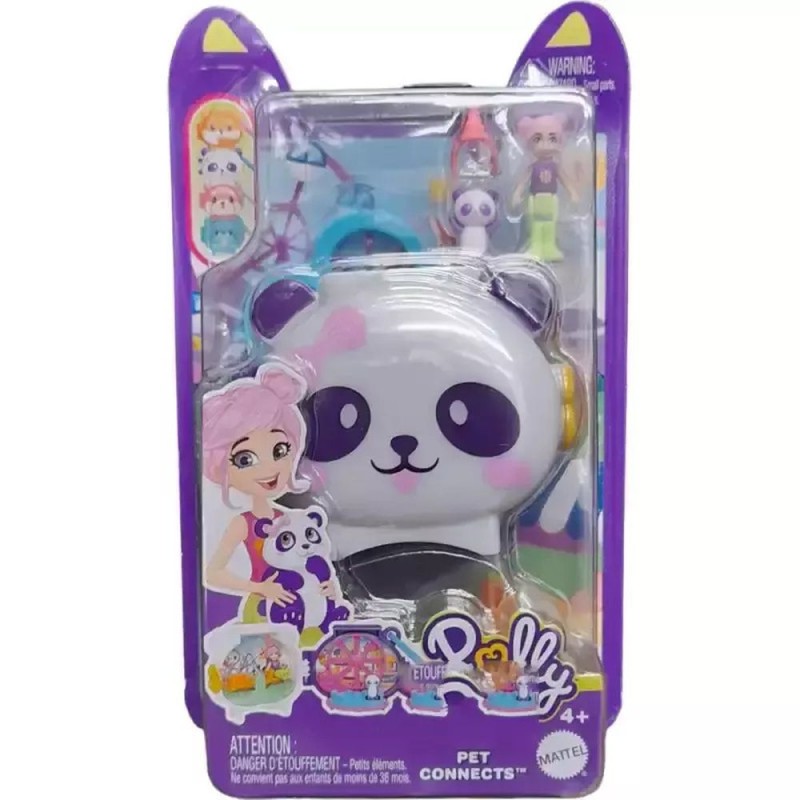 Mattel Polly Pocket - Σετάκια Με Ζωάκια Locket Panda HRD38 (GYV99)