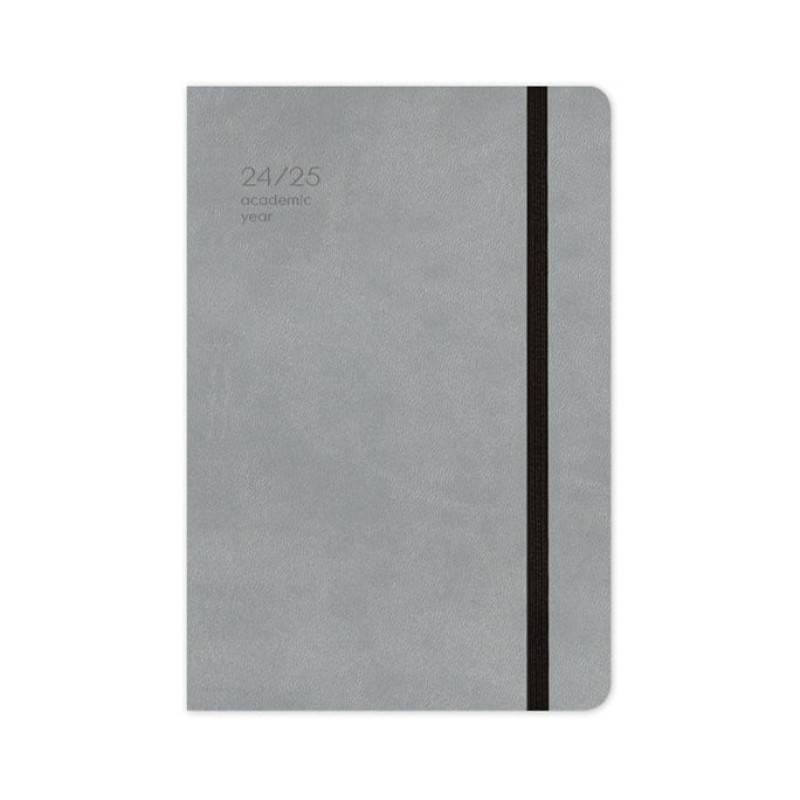 Adbook - Ακαδημαϊκό Ημερολόγιο, Ημερήσιο 2024-2025 Handy Grey 14x21cm ΗΜ-9234
