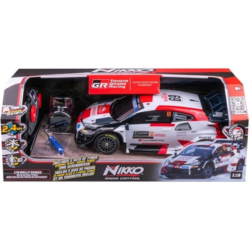 Nikko, Radio Control - Rally Series, Toyota Gazoo With Tyres 10402 (10400)