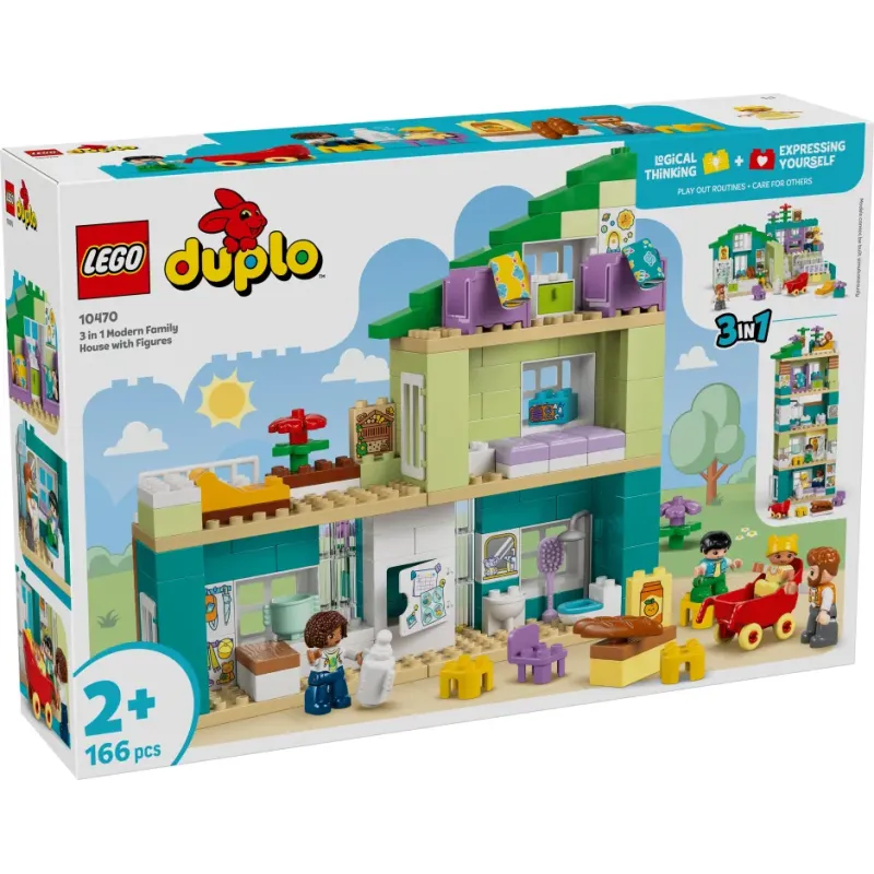 Lego Duplo - 3in1 Modern Family House With Figures 10470