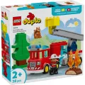 Lego Duplo -  Fire Truck With Hose And Firefighter 10473