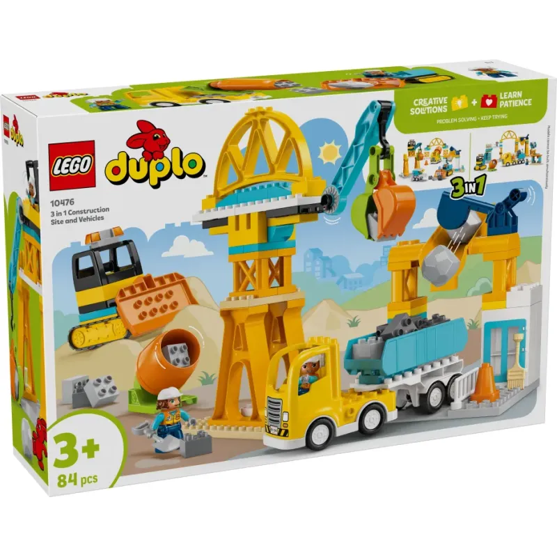 Lego Duplo - 3in1 Construction Site And Vehicles 10476
