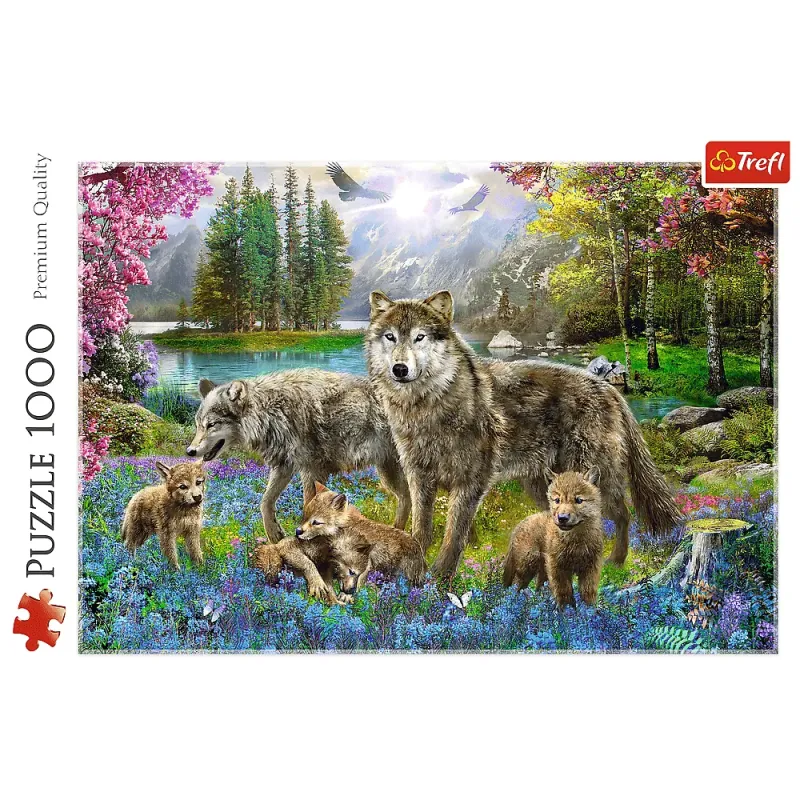 Trefl - Puzzle Lupine Family 1000 Pcs 10558