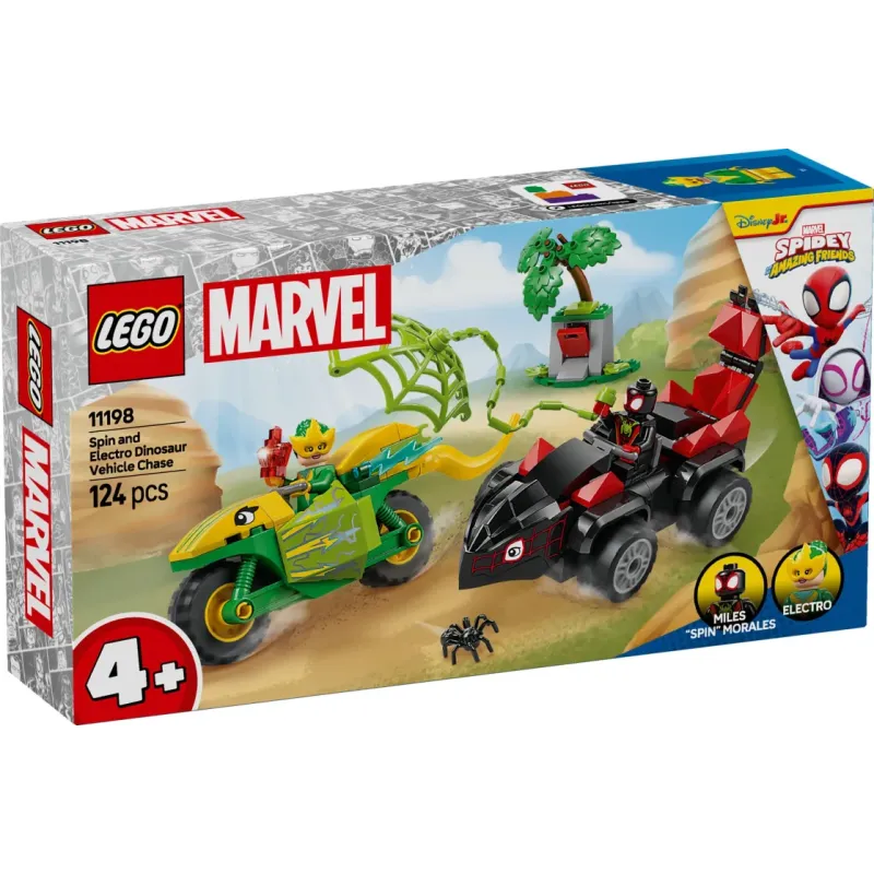 Lego Marvel - Spin & Electro Dinosaur Vehicle Chase 11198