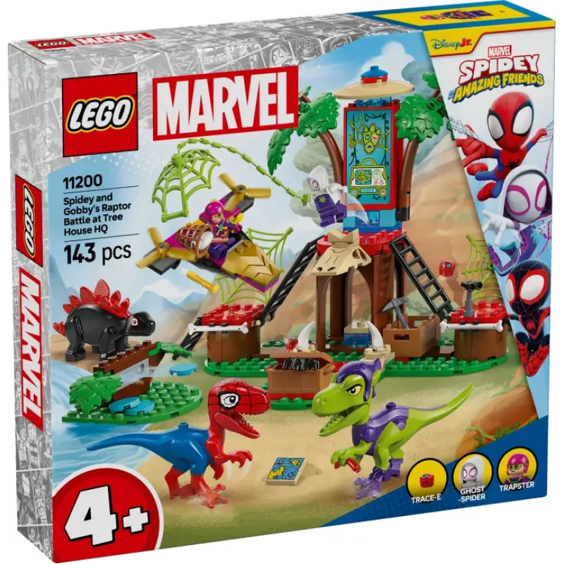 Lego Marvel - Super Heroes Spidey & Gobby's Raptor Battle At Tree 11200