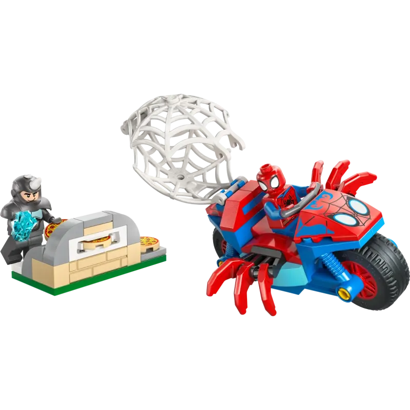 Lego Marvel - Spidey On His Motorcycle vs. Rhino 11206