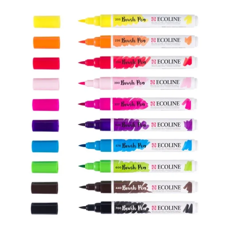 Royal Talens - Σετ Ecoline Brushpen, 10 Bright Colours 11509813