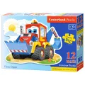 Castorland - Puzzle Maxi Funny Digger 12 Pcs 120024