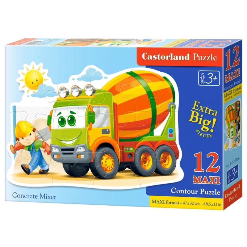Castorland - Puzzle Maxi Concrete Mixer 12 Pcs 120086