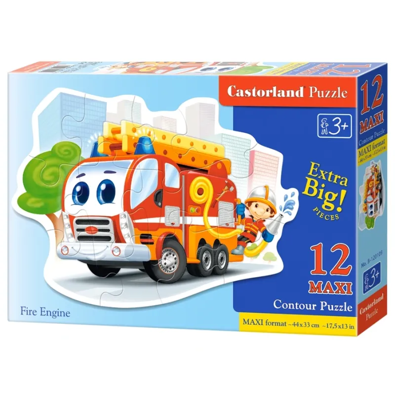 Castorland - Puzzle Maxi Fire Engine 12 Pcs 120109