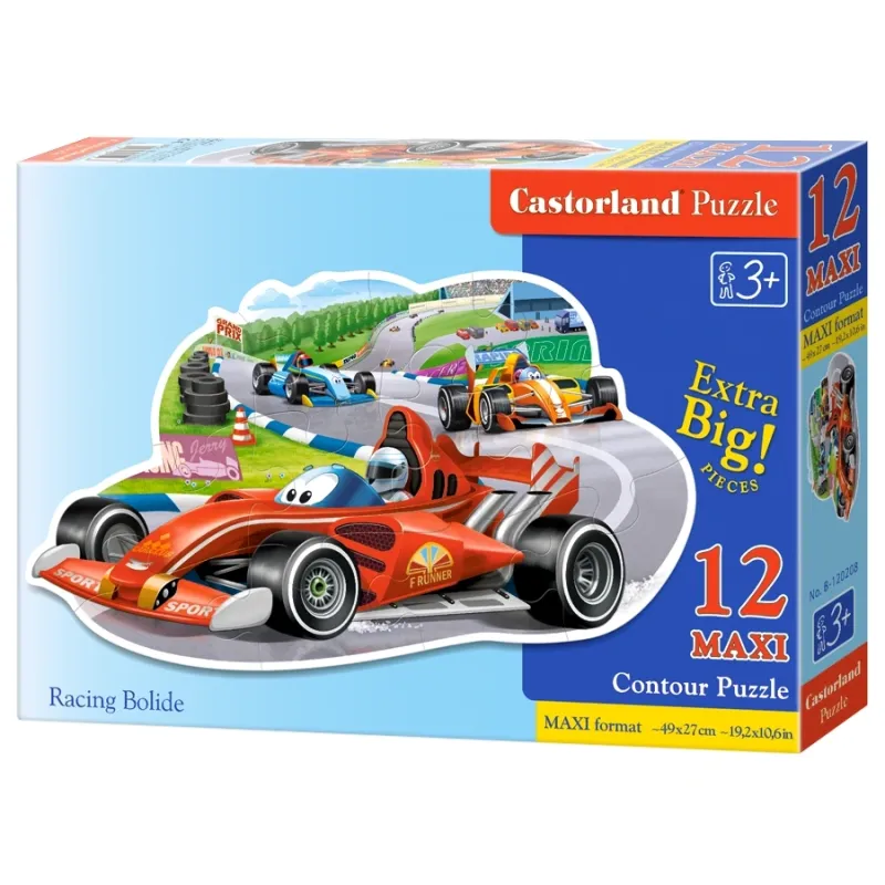 Castorland -  Puzzle Maxi, Racing Bolide 12 Pcs 120208