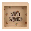 Out Of The Blue - Κουμπαράς Ξύλινος Κορνίζα "Happy Savings" 15.5x15x5εκ 144409