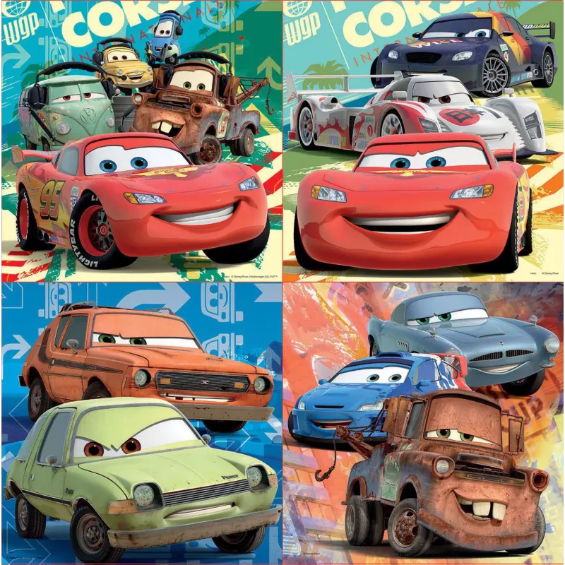 Educa - 4 In 1 Puzzle Cars 12/16/20/25 Pcs 14942