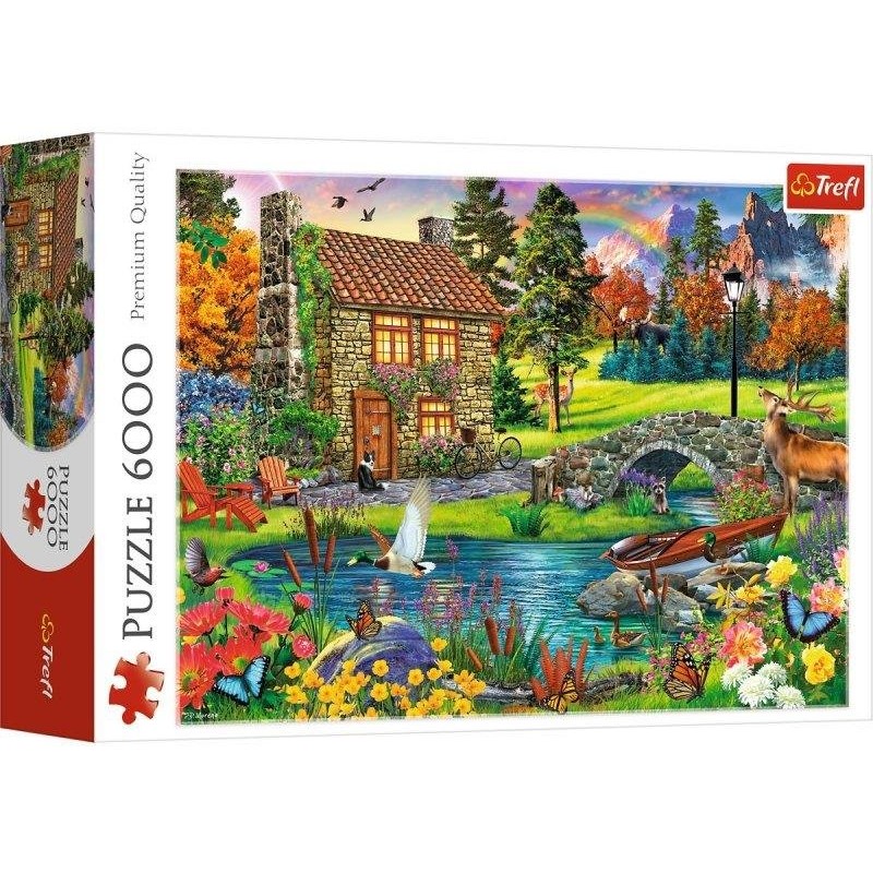 Trefl - Puzzle, Cottage in the Mountains 6000 Pcs 65006