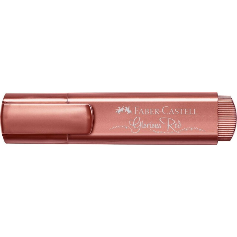 Faber Castell - Μαρκαδόρος Υπογράμμισης Textliner 46, Metallic Red 154673