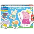 Educa - 5 In 1 Puzzle Piggy Peppa And friends 3/4/4/4/5 Pcs 15622