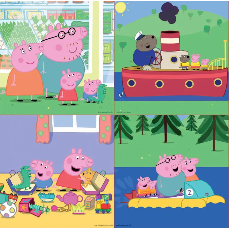 Educa - 4 In 1 Puzzle Peppa Pig 6/9/12/16 Pcs 15918