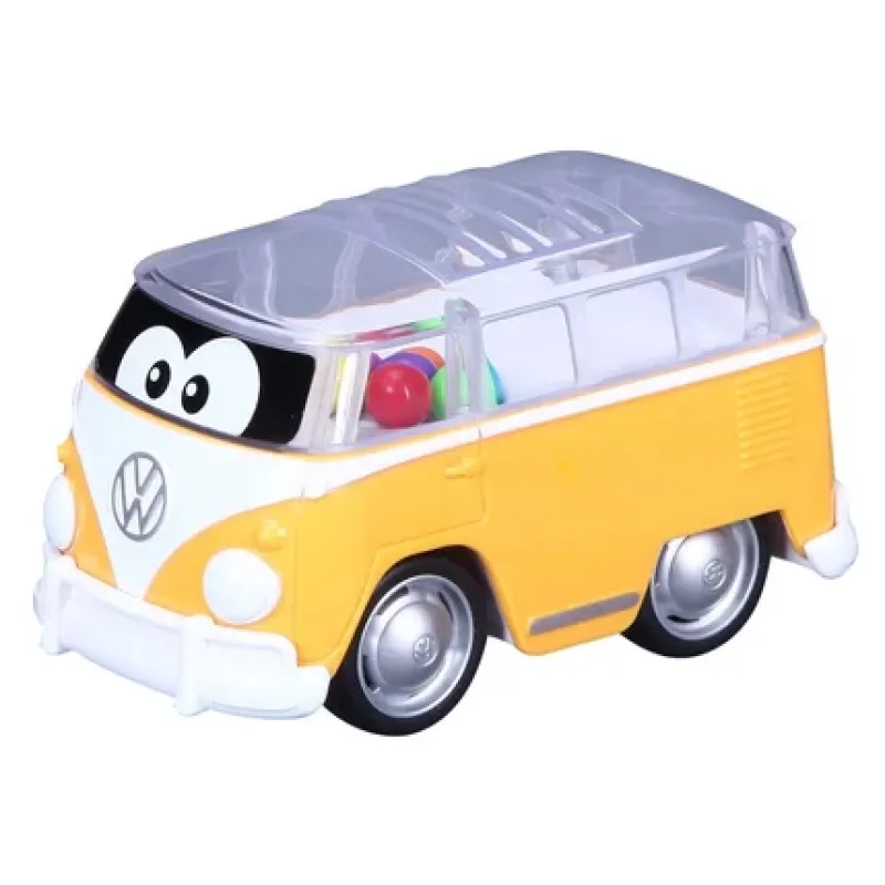 Bburago - Αυτοκινητάκι Volkswagen Poppin Samba Bus, Yellow 16-85109