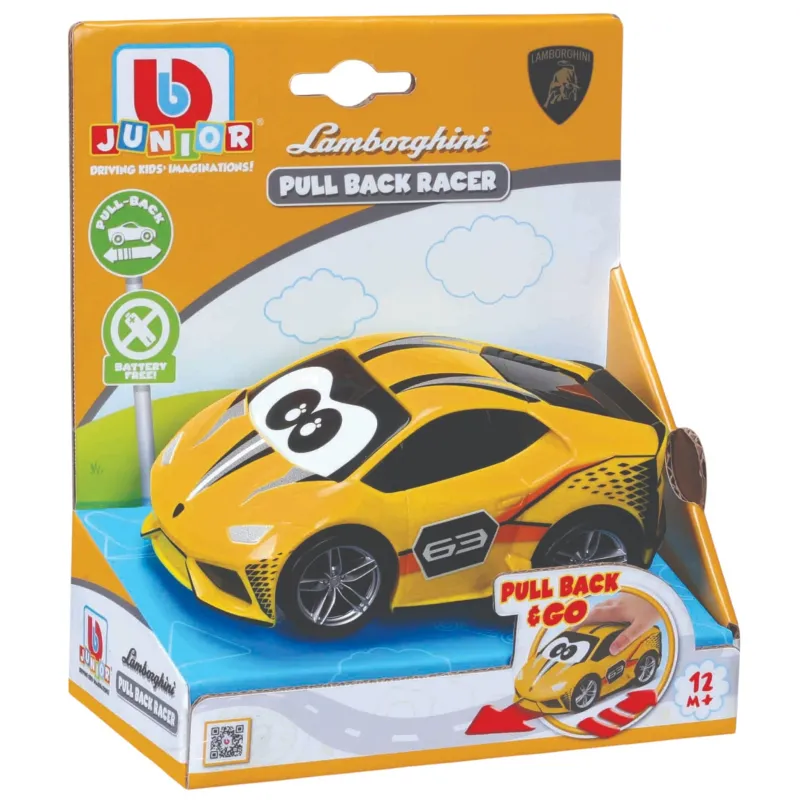 Burago - Bb Junior , Pullback Racer Lamborghini 16-85142
