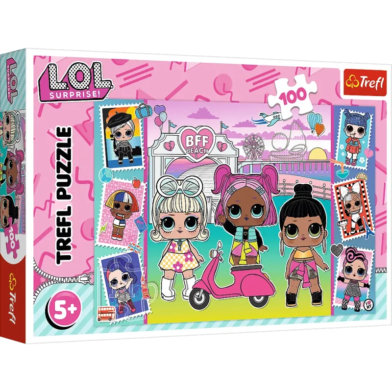 Trefl - Puzzle L.O.L, Photos Of The Dolls 100 Pcs 16443