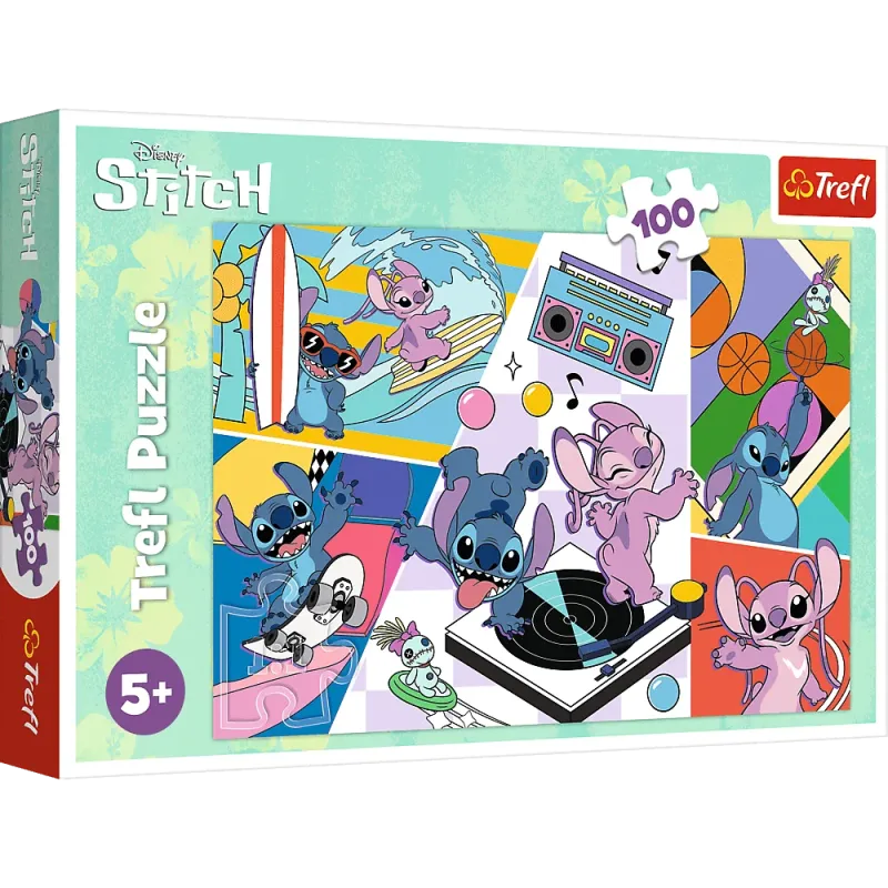 Trefl - Puzzle Stitch, Lilo & Stitch Memories 100 Pcs 16473