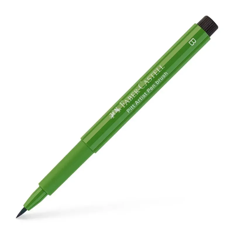 Faber Castell - Pitt Artist Pen Brush, Permanent Green Olive (167) 167467