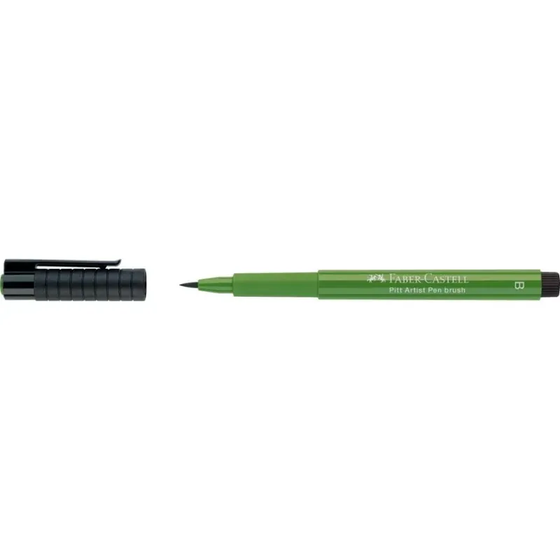 Faber Castell - Pitt Artist Pen Brush, Permanent Green Olive (167) 167467