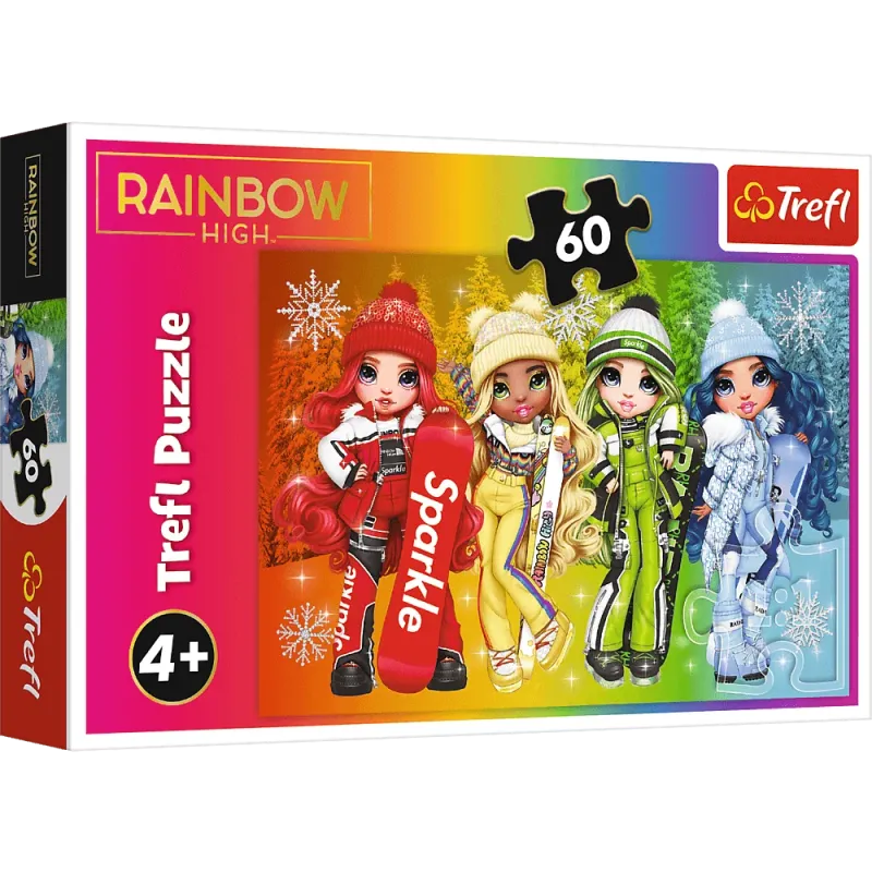 Trefl - Puzzle Rainbow High, Joyful Dolls 60 Pcs 17380