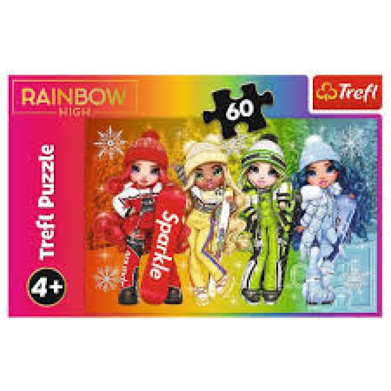 Trefl - Puzzle Rainbow High, Joyful Dolls 60 Pcs 17380