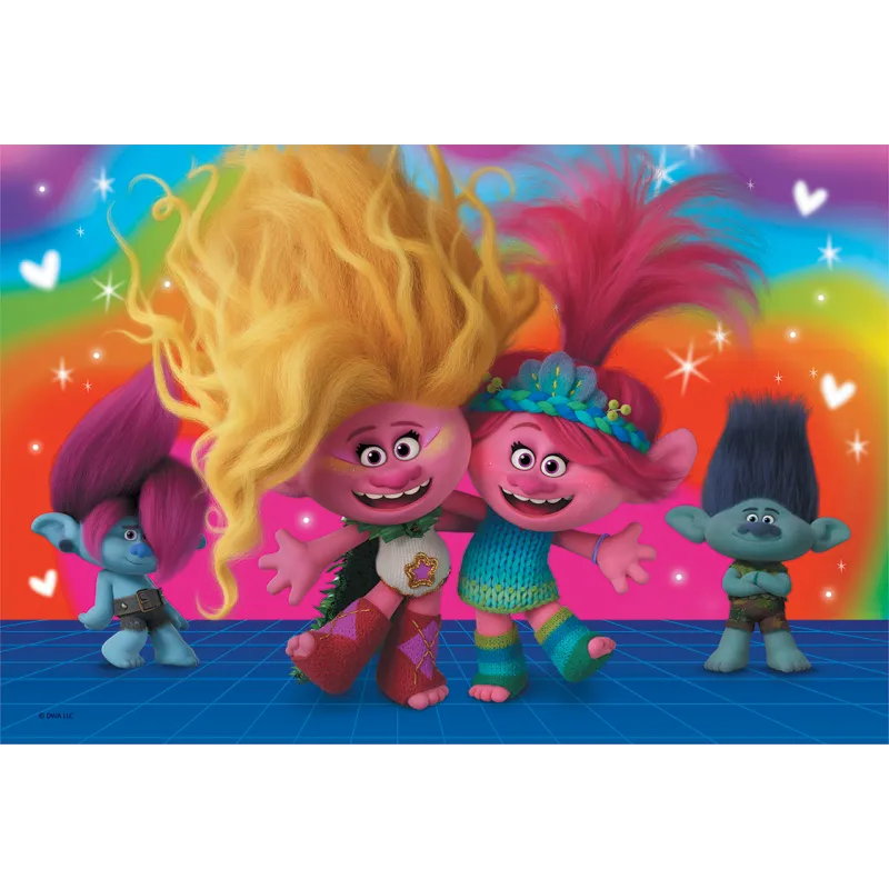 Trefl - Puzzle  Friendly Trolls 60 Pcs 17386
