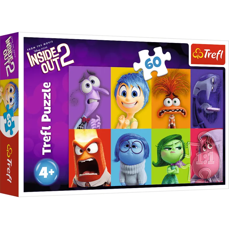 Trefl - Puzzle Inside Out 2: Know Your Emotions 60 Pcs 17397