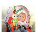 Baby Clementoni - Βρεφικό Λούτρινο Λαγουδάκι Βόλτας με Κλιπ 17622
