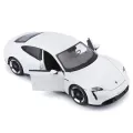 Bburago - 1:24, Porsche Taycan Turbo S, White 18-21098