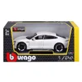 Bburago - 1:24, Porsche Taycan Turbo S, White 18-21098