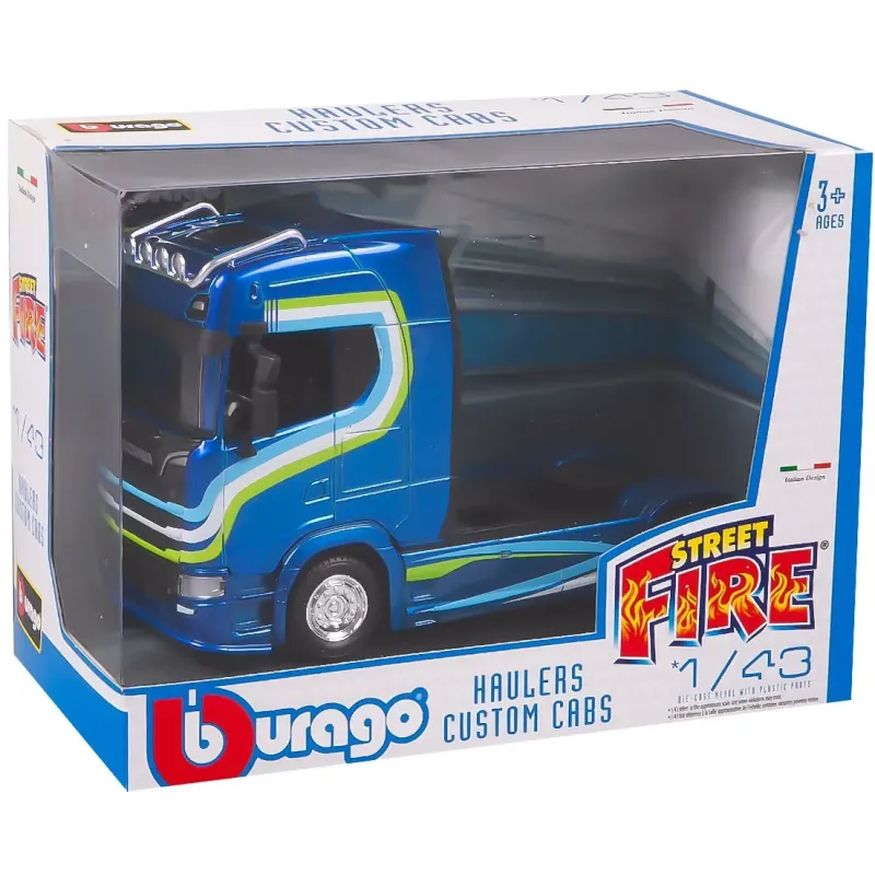 Burago – 1:43 Haulers Custon Cabs, Scania 770s Blue 18-32206 (18-32200)
