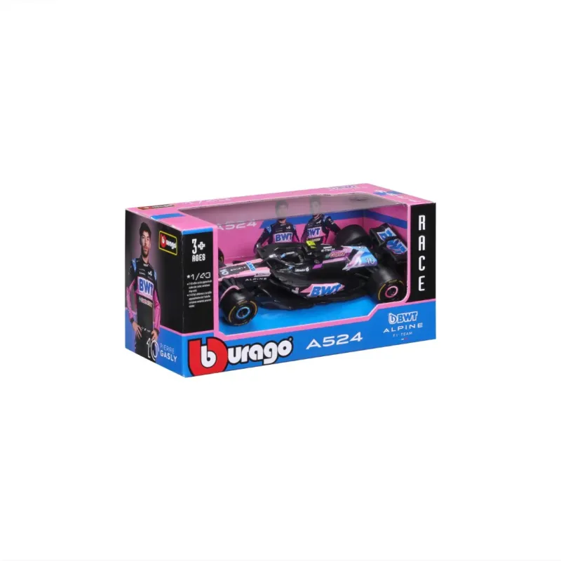 Bburago - 1/43 Race, F1 BWT Alpine A524 #10 (Gasly) 18-38219G